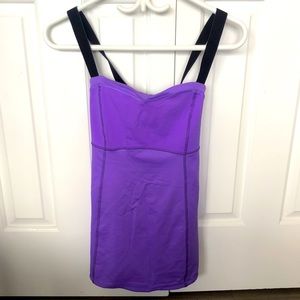 Purple lululemon workout top